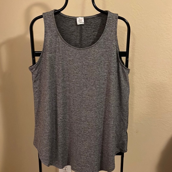 Heather Gray Sleeveless Top - Picture 1 of 4